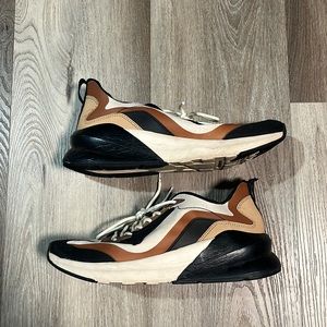 Fabletics Brown Black and Beige Sneakers